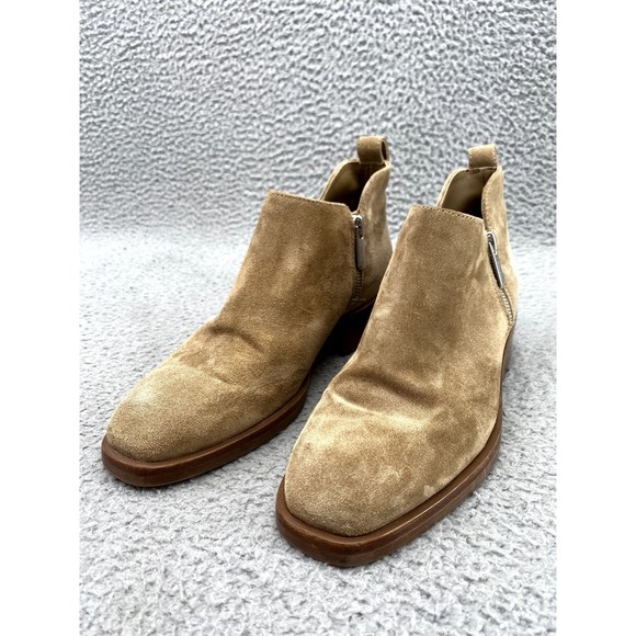 3.1 Phillip Lim Shoes Size EU 36/ US 6 Tan Ankle Zip Suede Leather Boots Women's - Picture 1 of 12
